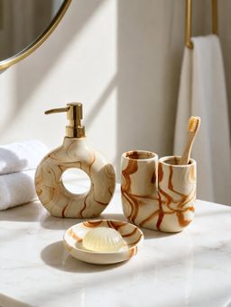 Mason Home - Swirl Bathroom Pack Caramel
