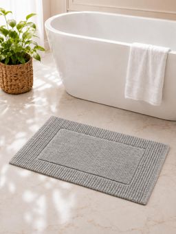 Mason Home - Mysa Anti Slip Woven Cotton Bath Mat - Grey