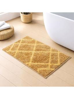 LUXEHOME INTERNATIONAL - Super Soft Non Slip Anti-Skid Absorbent Microfiber Bath Mat -Gold