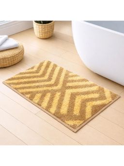 LUXEHOME INTERNATIONAL - Super Soft Non Slip Anti-Skid Absorbent Microfiber Bath Mat -Gold