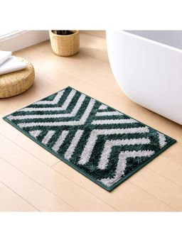 LUXEHOME INTERNATIONAL - Super Soft Non Slip Anti-Skid Absorbent Microfiber Bath Mat -Green