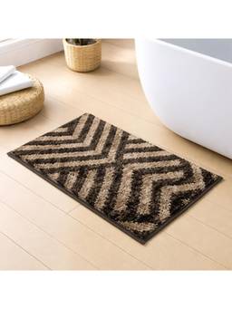 LUXEHOME INTERNATIONAL - Super Soft Non Slip Anti-Skid Absorbent Microfiber Bath Mat -Taupe