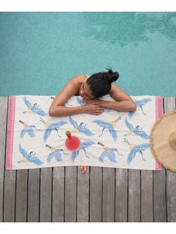 Doctor Towels - Bamboo Designer Bath Towel- Flying Crane