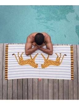 Doctor Towels - Bamboo Designer Bath Towel- Golden Cheetah