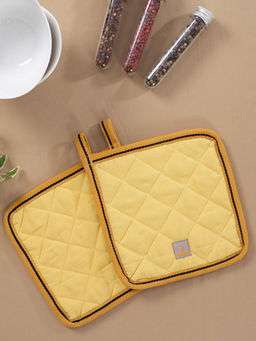 Maspar - Aspire Yellow Woven Pot Holder (Set of 2)