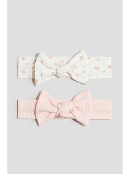 H&M - Girls Multi-Color 2-Pack Bow-Detail Hairbands