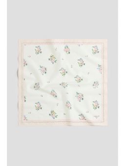 H&M - Girls White Printed Cotton Scarf