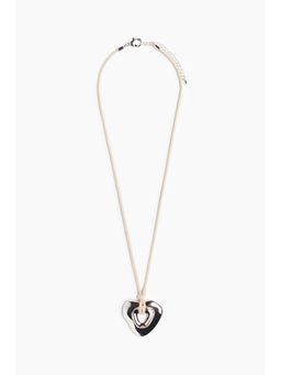 H&M - Women Silver Pendant Cord Necklace