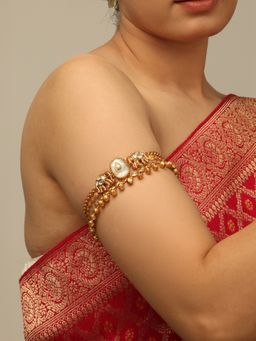Joules By Radhika - White Nayra Armlet