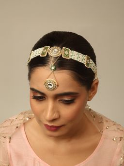 Joules By Radhika - Green Ruvani Sheesh Patti