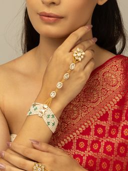 Joules By Radhika - White Navya Haathphool