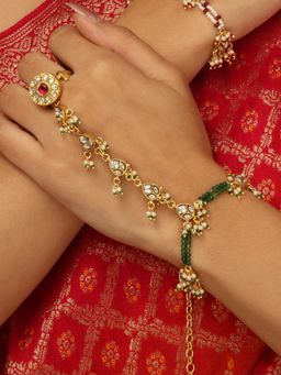 Joules By Radhika - Red Ruhani Haathphool