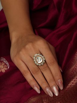 Joules By Radhika - White Siyana Ring (10)