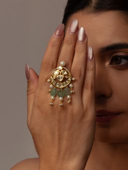 Joules By Radhika - White Myra Ring (15)