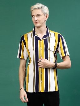 RIGO - Men Multi-Color Stripes Shirt