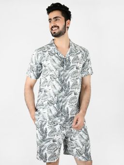 Blissence - White and Grey Tie & Dye Co-Ord Set