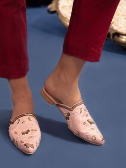 Gajra Gang - Baby Pink Mules