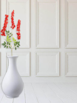 At Home by Nilkamal - Wisteria Artificial Stick|for Home Décor|Pack of 1|110 cm|Red