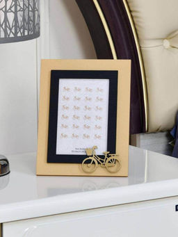 At Home by Nilkamal - Single cycle Rectangular Photo Frame|7 x 8 inches|Beige