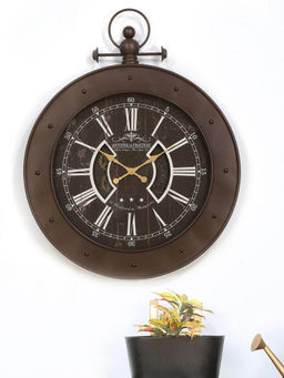 At Home by Nilkamal - Emperor Wall Clock Brown