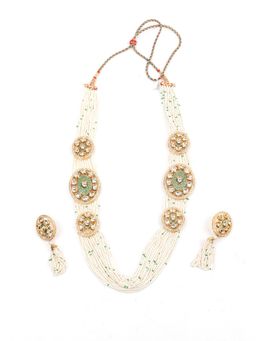 Odette - Designer Pearls and Kundan Long Necklace (Set of 2)