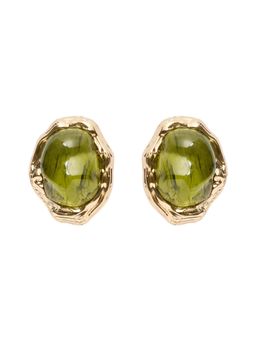 Forever New - Signature Olive Stone Stud Earrings