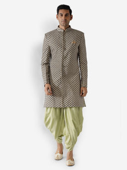 KISAH - Men Cream Sherwani (Set of 2)
