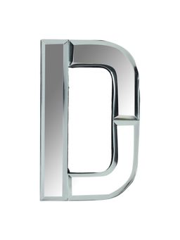 Pinch of Pretty - Classy Letter "D" Alphabet Mirror Wall Hanging