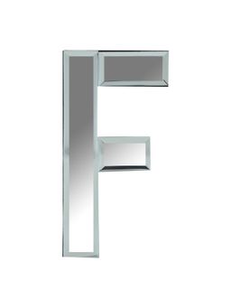 Pinch of Pretty - Classy Letter "F" Alphabet Mirror Wall Hanging