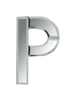Pinch of Pretty - Classy Letter "P" Alphabet Mirror Wall Hanging