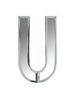Pinch of Pretty - Classy Letter "U" Alphabet Mirror Wall Hanging