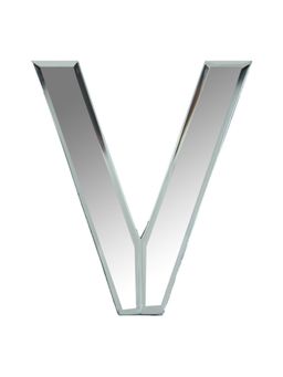 Pinch of Pretty - Classy Letter "V" Alphabet Mirror Wall Hanging