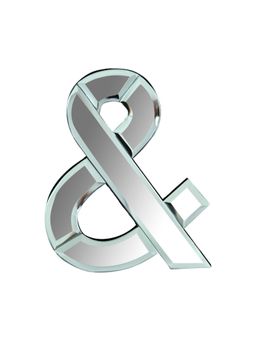 Pinch of Pretty - Classy Letter "&" Alphabet Mirror Wall Hanging