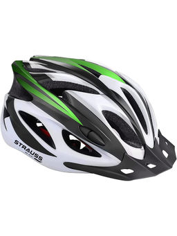 Strauss - Cycling Helmet White & Green
