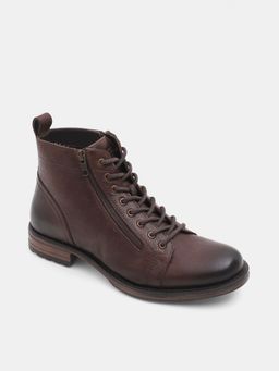 Jack & Jones - Men Solid Brown Boots