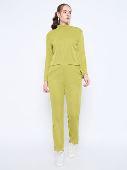 Madame - Green Solid Co-Ords (Set of 2)
