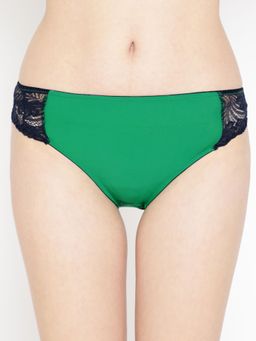 AOBA - Women Green Solid Bikini Briefs