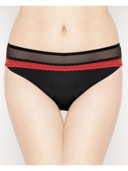 AOBA - Women Black Solid Bikini Briefs