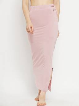 G Heist - Women Pink Solid Seamless Saree Shapewear