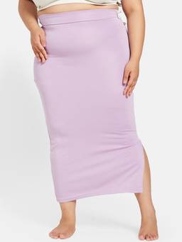 G Heist - Purple Plus Size Seamless Side Drawstring Saree Shapewear