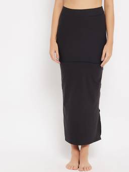 G Heist - Women Black Solid Saree Shapewear