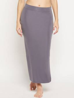 G Heist - Women Grey Solid Seamless Saree Shapewear