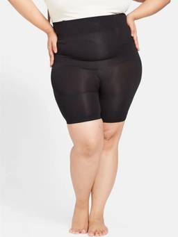 G Heist - Women Plus Size Black High-Waist Tummy and Thigh Shaper