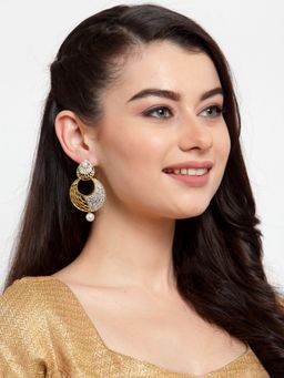 Anika's Creations - Exclusive Golden Chandbali Earrings
