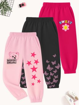 Kuchipoo - Girls Joggers (Pack of 3)