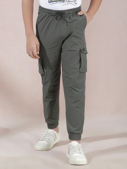CRIMSOUNE CLUB - Boy's Grey Cargo Joggers