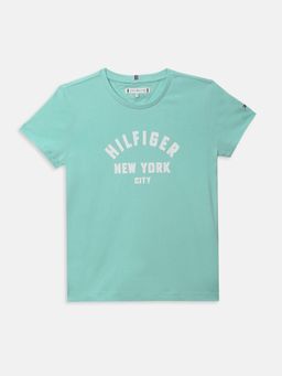Tommy Hilfiger - Girls Logo Regular Fit Cotton T-Shirt
