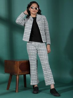 CRIMSOUNE CLUB - Girl's Green Checked Co-Ord