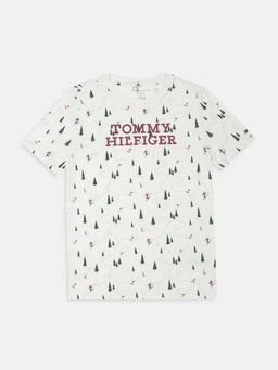 Tommy Hilfiger - Boys Printed Regular Fit Cotton T-Shirt