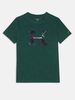 Tommy Hilfiger - Boys Embroidered Logo Regular Fit Cotton T-Shirt